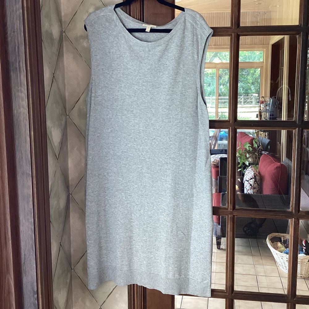 Eileen Fisher Light Gray Knit Top